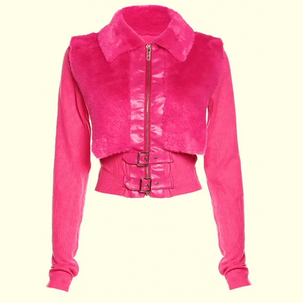 Plush Patchwork Jacket